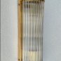 Vintage Art Deco Brass Wall Sconce Light â Skyscraper Glass Rod Fixture