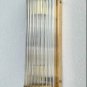 Vintage Art Deco Brass Wall Sconce Light â Skyscraper Glass Rod Fixture