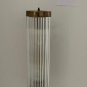 Art Deco Brass & Glass Rod Skyscraper Wall Light Pair - Vintage Antique Sconce