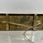 Art Deco Brass Wall Sconce with Green & Red Glass Rods - Vintage Style Set Of 4