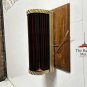Art Deco Brass Wall Sconce with Green & Red Glass Rods - Vintage Style Set Of 4