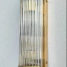 Vintage Art Deco Brass Wall Sconce Light – Skyscraper Glass Rod Fixture Vintage Art Deco Brass Wall Sconce Light – Skyscraper Glass Rod Fixture