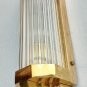 Vintage Art Deco Brass Wall Sconce Light â Skyscraper Glass Rod Fixture