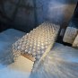 Vintage Art Deco Crystal & Brass Wall Light Sconce | Antique Lighting Fixture