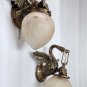 Pair of Vintage Style Brass Swan Wall Sconce Lights &acirc;�� Handcrafted Lamp Fixtures