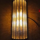 Wall Mount Solid Brass & Twisted Glass Rod Antique Marine Ship Lamp - Pair of 2