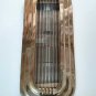 Vintage Art Deco Skyscraper Brass & Glass Rod Wall / Ceiling Sconce Light