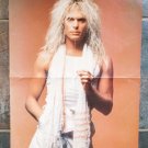 DAVID LEE ROTH ADAM ANT pin up fold out music rock magazine giant poster 4 page