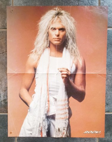 DAVID LEE ROTH ADAM ANT pin up fold out music rock magazine giant poster 4 page