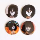 KISS ERIC CARR The Fox Badge Button Set 57mm 2 1/4"  Pin Pinback 1980