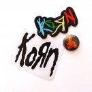KORN Embroidered Patch Iron on 25mm 1" Badge pin sticker decal bundle rock 90s