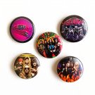 STEEL PANTHER Badge Button Set 25mm MCR 1" Pins Pinback hair metal 80s Satchel