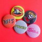 The Warriors Movie 1979 Badge Button Set 25mm 1" Pins Pinback riffs punks rogues