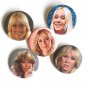 AGNETHA FALTSKOG ANNA ABBA Badge Button Set 57mm 2 1/4" Pins Pinback sexy blonde