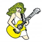 TAYLOR SWIFT enamel brooch Swiftie Tay Tay guitar white dress Pin badge lapel
