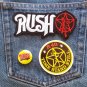 RUSH Embroidered Patch Iron on 25mm 1" Badge pin sticker decal bundle 80s Geddy
