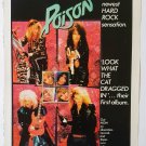 POISON LOOK WHAT CAT DRAGGED IN magazine advert pin-up pull-out poster 1 page