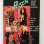 POISON LOOK WHAT CAT DRAGGED IN magazine advert pin-up pull-out poster 1 page