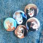 KISS Scooby Doo Badge Button Set 25mm 1" Pins Pinback Rock and Roll Mystery Gene
