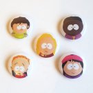 SOUTH PARK Badge Button Set 25mm 1" Pins Pinback Wendy Timmy Bebe Token Jimmy 90