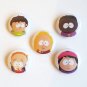SOUTH PARK Badge Button Set 25mm 1" Pins Pinback Wendy Timmy Bebe Token Jimmy 90