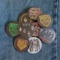 KISS ALIVE 2 1977 Badge Button Set 57mm 2 1/4" Pin Pinback Gene Paul Ace Peter