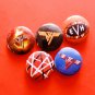 VAN HALEN Badge Button Set 25mm 1" Pins Pinback 1980s Eddie David Lee Roth rock