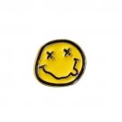 NIRVANA Metal Badge enamel Brooch Pin Smiley face Grunge Kurt Cobain Grohl rock