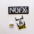NOFX Embroidered Patch Iron on 25mm 1" Badge pin sticker decal bundle punk 90s