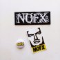 NOFX Embroidered Patch Iron on 25mm 1" Badge pin sticker decal bundle punk 90s