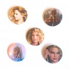 TAYLOR SWIFT TAY TAY SWIFTIE Badge Button Set 57mm 2 1/4" Pins Pinback evermore