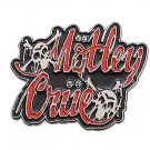 MOTLEY CRUE skull 90s Metal Badge enamel Brooch Pin Rock jacket lapel Sixx Mars