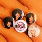 MOTLEY CRUE Badge Button Set 25mm 1" Pins Pinback Nikki Sixx Mick Mars Vince 80s