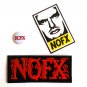 NOFX Embroidered Patch Iron on 25mm 1" Badge pin sticker decal bundle 90s punk