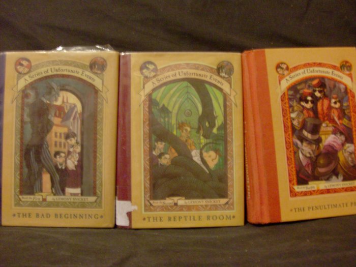 A Series of Unfortunate Events Books 1, 2, and 12