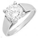 3.00 ctw Cubic Zirconia Brilliant Cut Engagement Ring Size 5