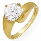 4.00 ctw Cubic Zirconia Brilliant Cut Engagement Ring Size 6