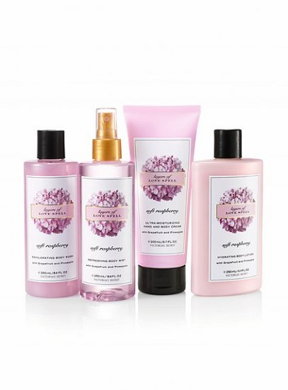 Victoria's Secret Soft Raspberry Lotion Wash Cream Set