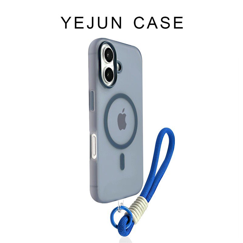 Navy iPhone Case with Rope Lanyard Strap &acirc;�� Crossbody/Wrist &acirc;�� Ships from China