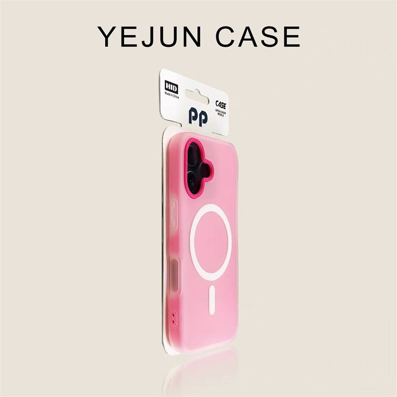 Rose Red iPhone 16/15/14/13/12 Case Magnetic Jelly 2-in-1 Anti-Drop &acirc;�� Ships from China