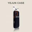 Classic Black Elephant Skin iPhone 16/16 Pro Max Magnetic Case with Card Pack – Ships from China