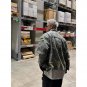 REDDACHIC 90s Retro Destroyed Denim Jacket Men Distressed 3D Padded Long