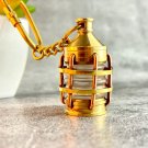 Brass Ship Lantern Keychain - Small Ship Light - Nautical Ship Lamp, Jewelry Gif