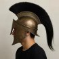 Helmet Spartan Greek Corinthian Medieval Armor Knight Plume Cosplay Warrior