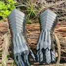 Medieval Nazgul Black Gauntlets Medieval Knight Gothic Gauntlet Gloves Pair