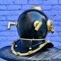 Nautical scuba diving helmet with black base - U.S navy mark V deep sea divers
