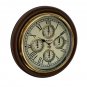 Antique Style Wooden World Time Wall Clock, Home & Office Wall