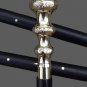 Vintage Walking Cane Brass Engraved Handle Victorian Style Wooden Walking Stick