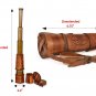 RII Antique Decor Spyglass,Pirate Telescope with Leather Case, Handheld Telescop
