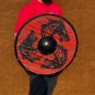 Fenrir Red Wolf Authentic Battleworn Viking Shield Viking Shields Handcrafted